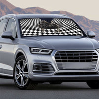 3D Illusion Halloween Auto Sun Shade Horror Monster - Wonder Print Shop