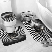 3D Illusion Halloween Bathroom Set Horror Monster - Wonder Print Shop