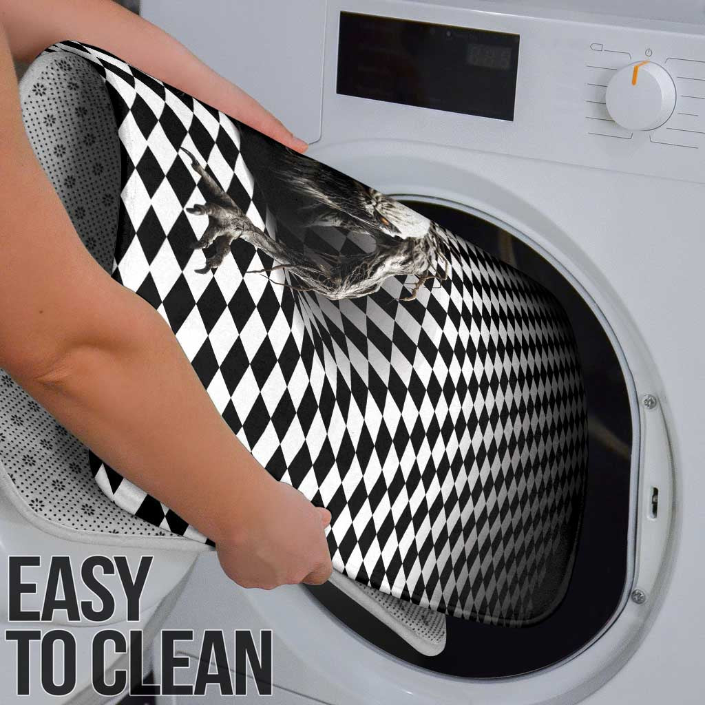 3D Illusion Halloween Bathroom Set Horror Monster - Wonder Print Shop