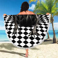 3D Illusion Halloween Beach Blanket Horror Monster - Wonder Print Shop