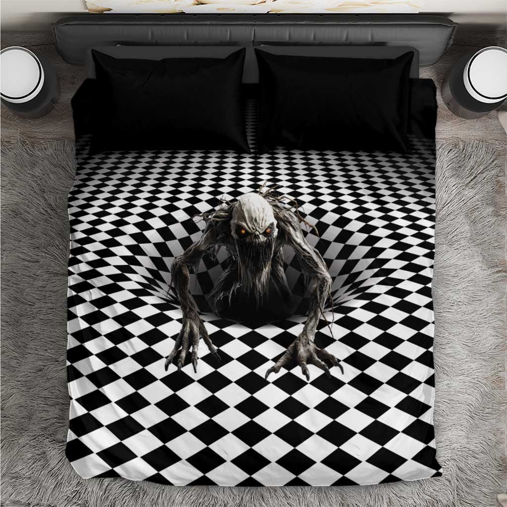 3D Illusion Halloween Bedding Set Horror Monster - Wonder Print Shop