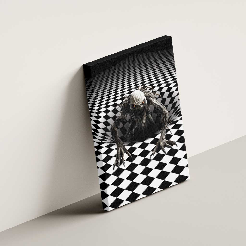 3D Illusion Halloween Canvas Wall Art Horror Monster - Wonder Print Shop