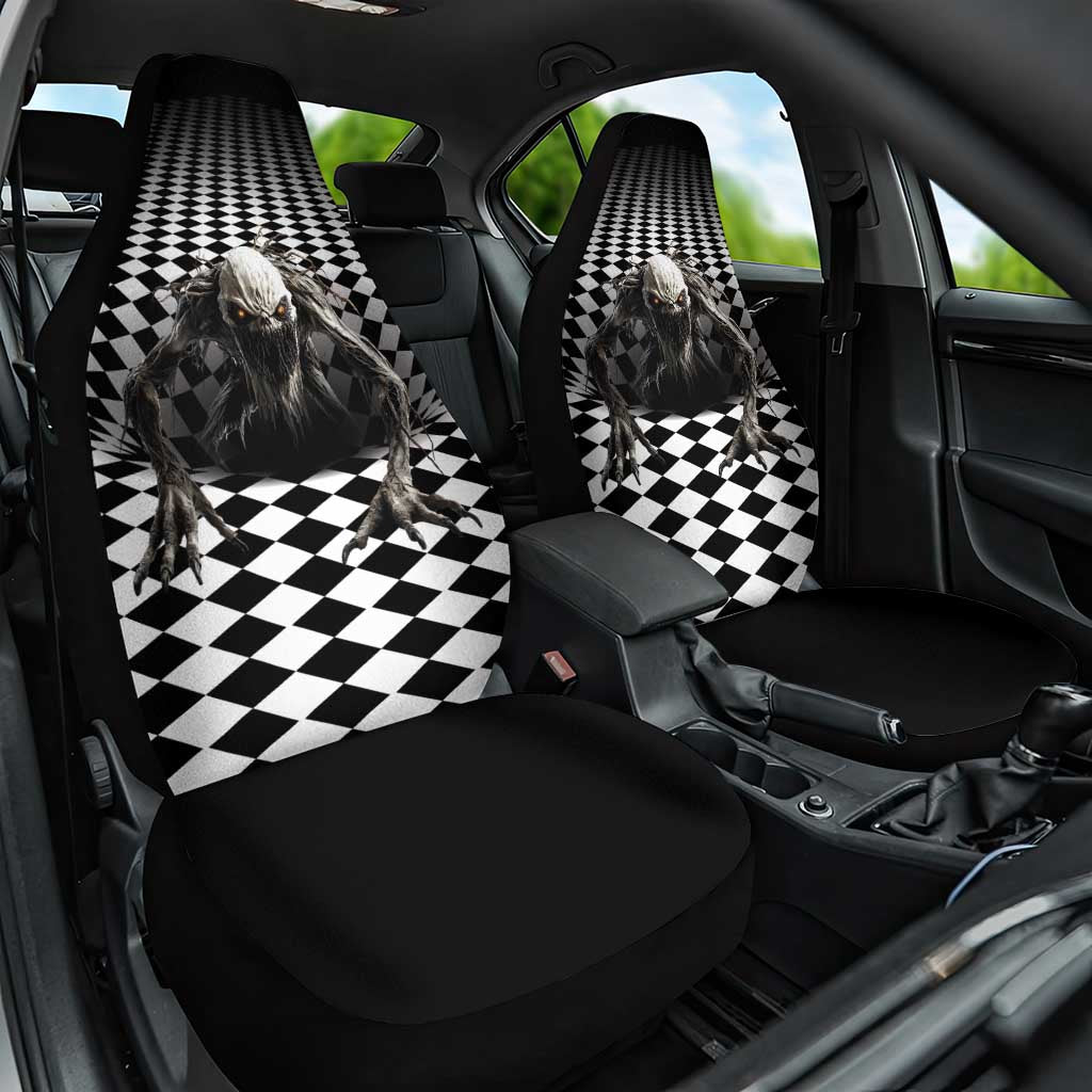 3D Illusion Halloween Car Seat Cover Horror Monster - Wonder Print Shop