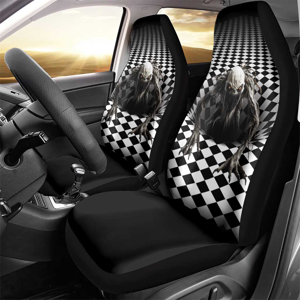 3D Illusion Halloween Car Seat Cover Horror Monster - Wonder Print Shop