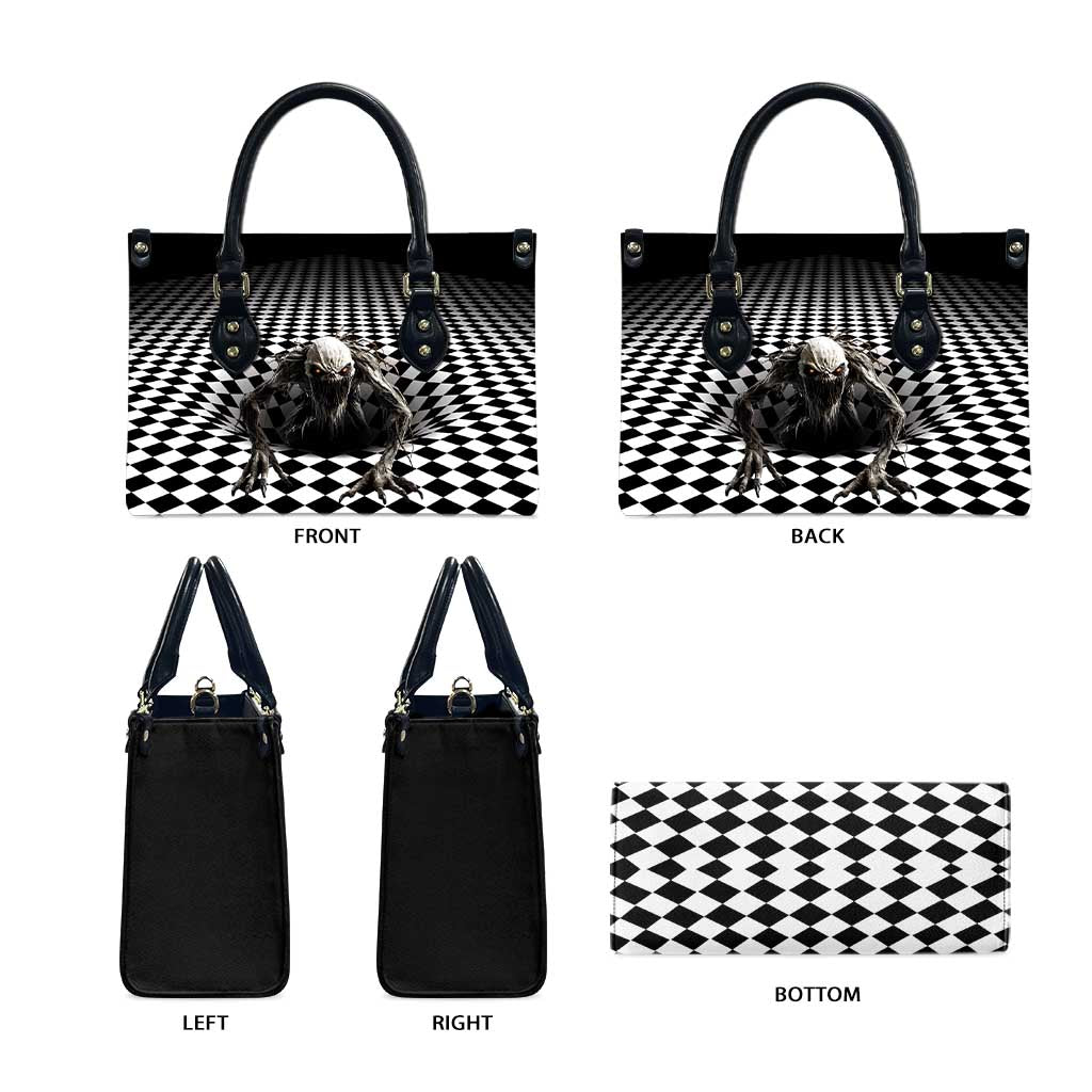 3D Illusion Halloween Leather Bag Horror Monster - Wonder Print Shop