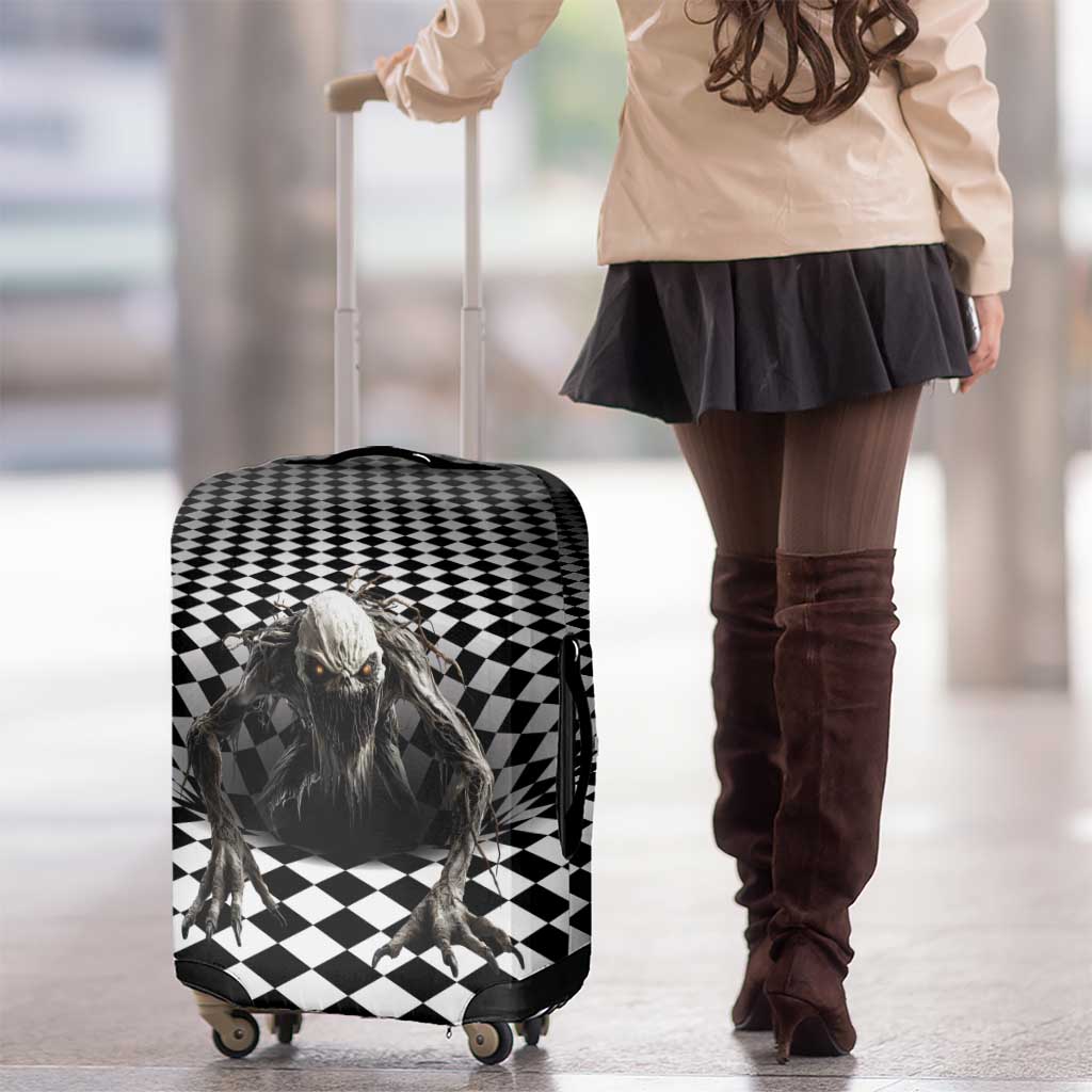 3D Illusion Halloween Luggage Cover Horror Monster - Wonder Print Shop
