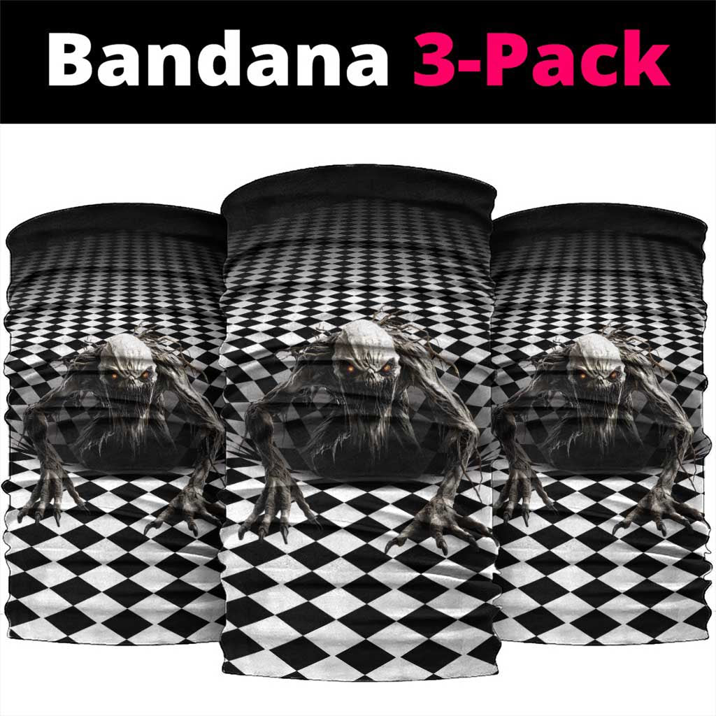 3D Illusion Halloween Neck Gaiter Horror Monster - Wonder Print Shop