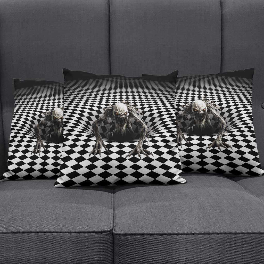 3D Illusion Halloween Pillow Cover Horror Monster - Wonder Print Shop