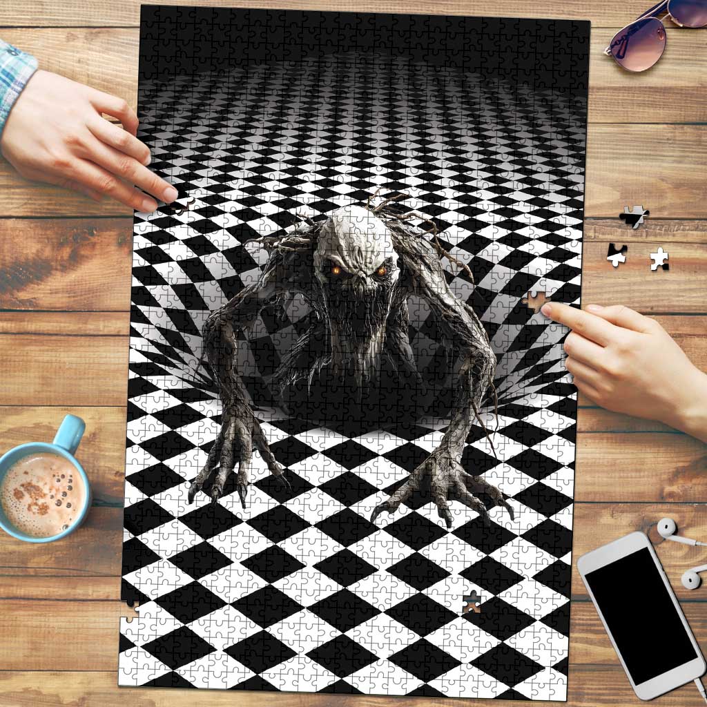 3D Illusion Halloween Puzzle Horror Monster - Wonder Print Shop