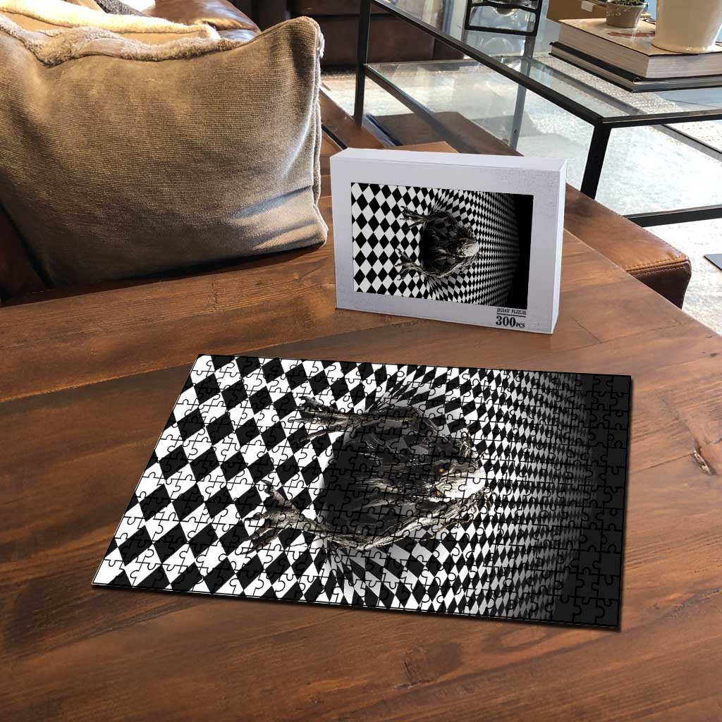 3D Illusion Halloween Puzzle Horror Monster - Wonder Print Shop