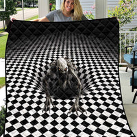 3D Illusion Halloween Quilt Horror Monster - Wonder Print Shop