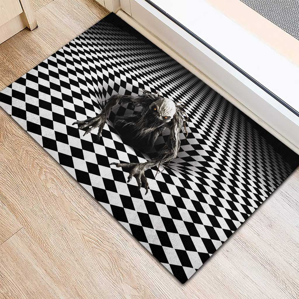 3D Illusion Halloween Rubber Doormat Horror Monster - Wonder Print Shop