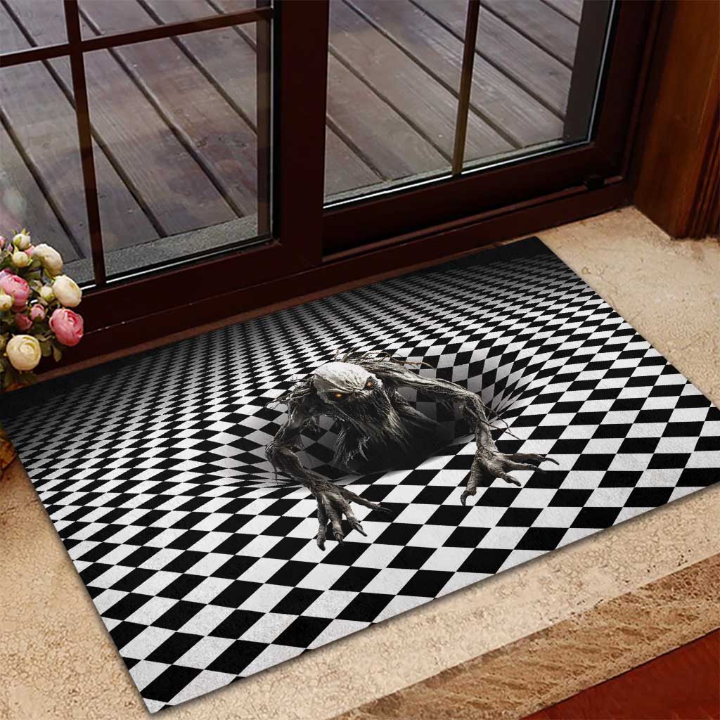 3D Illusion Halloween Rubber Doormat Horror Monster - Wonder Print Shop