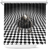 3D Illusion Halloween Shower Curtain Horror Monster - Wonder Print Shop