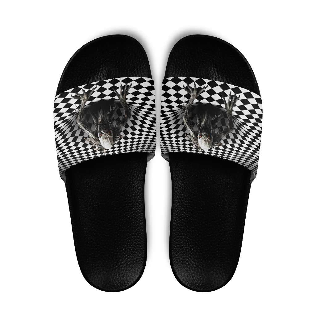 3D Illusion Halloween Slide Sandals Horror Monster - Wonder Print Shop