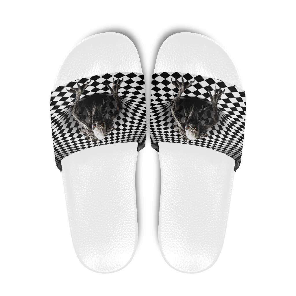 3D Illusion Halloween Slide Sandals Horror Monster - Wonder Print Shop