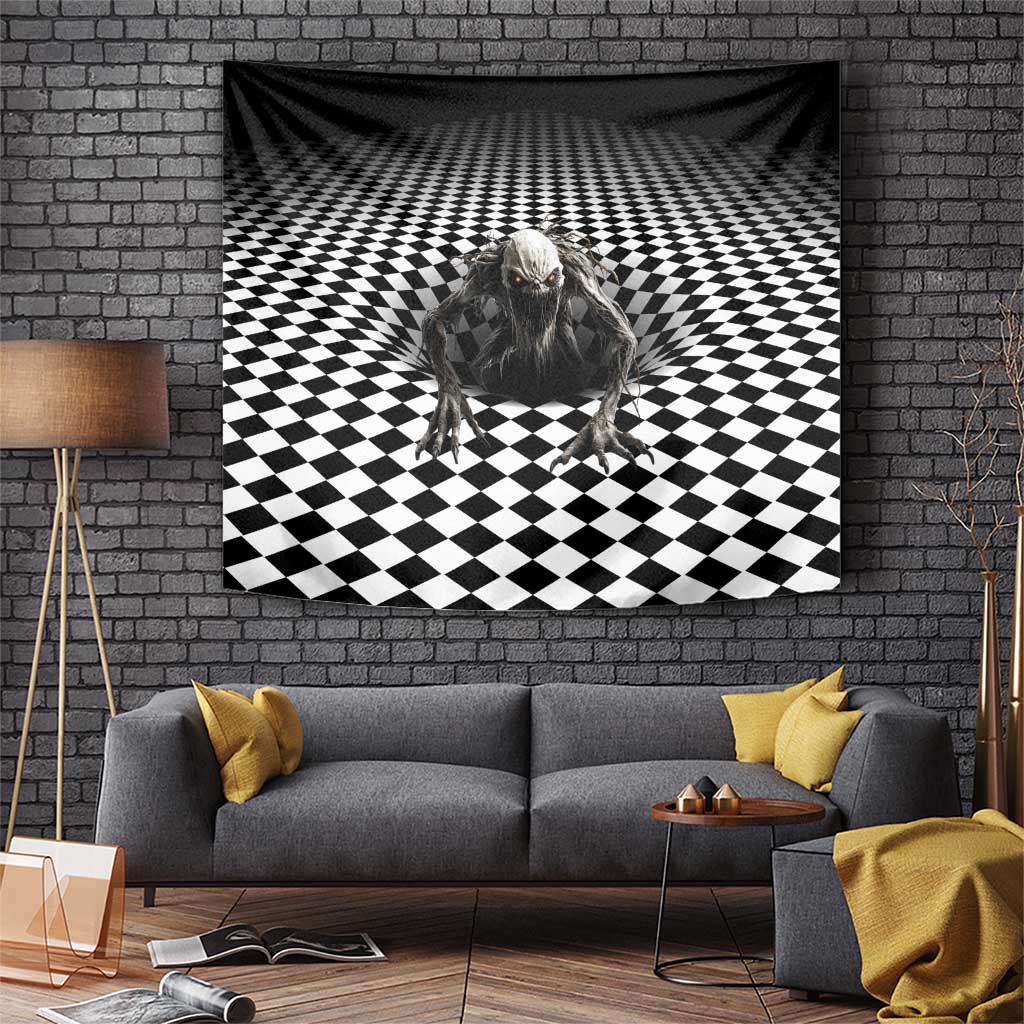 3D Illusion Halloween Tapestry Horror Monster - Wonder Print Shop
