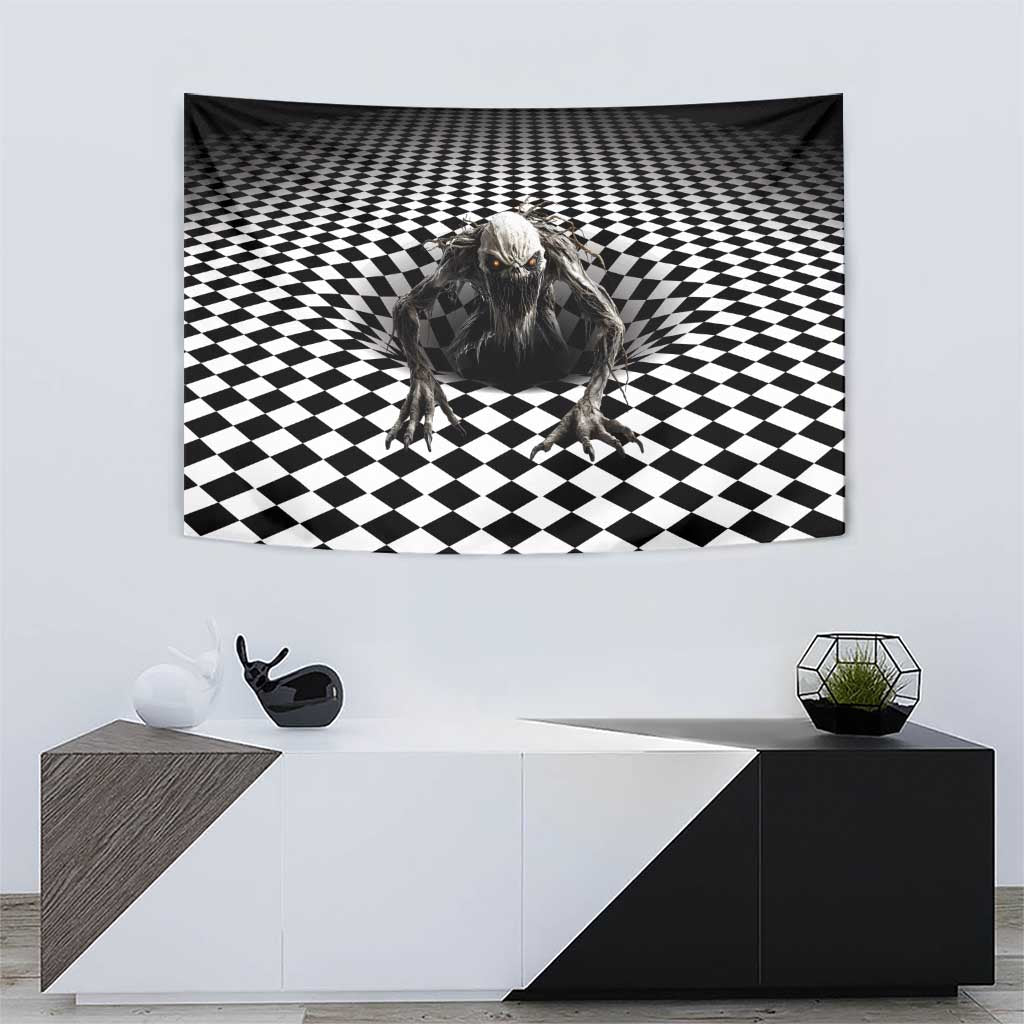 3D Illusion Halloween Tapestry Horror Monster - Wonder Print Shop