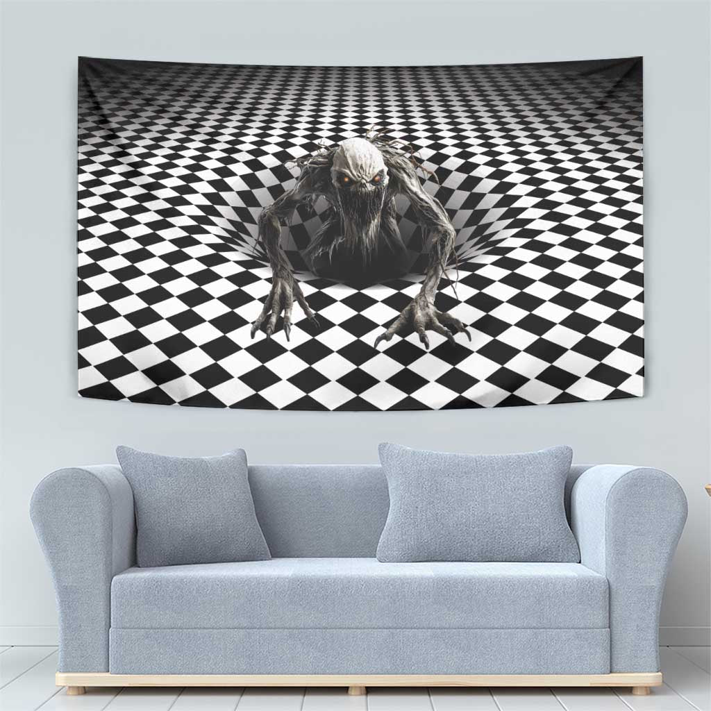 3D Illusion Halloween Tapestry Horror Monster - Wonder Print Shop