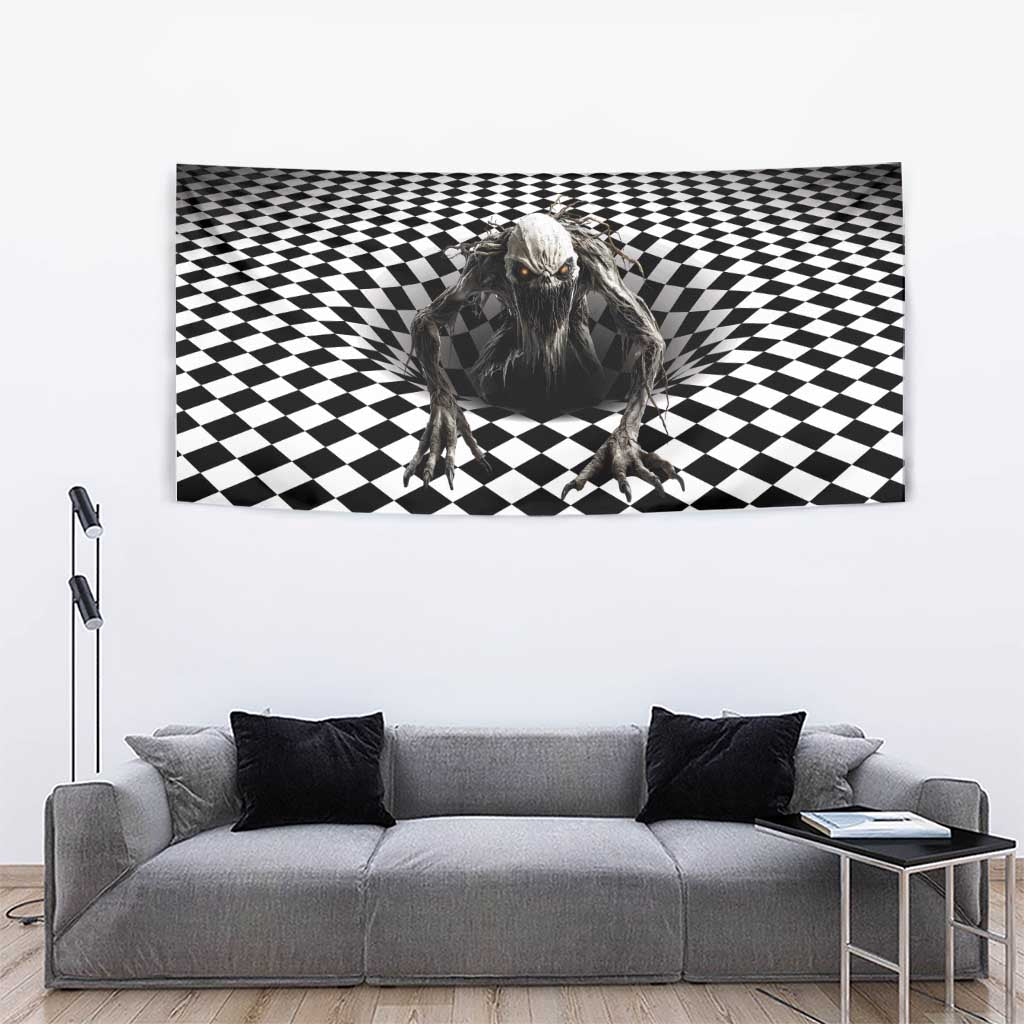3D Illusion Halloween Tapestry Horror Monster - Wonder Print Shop