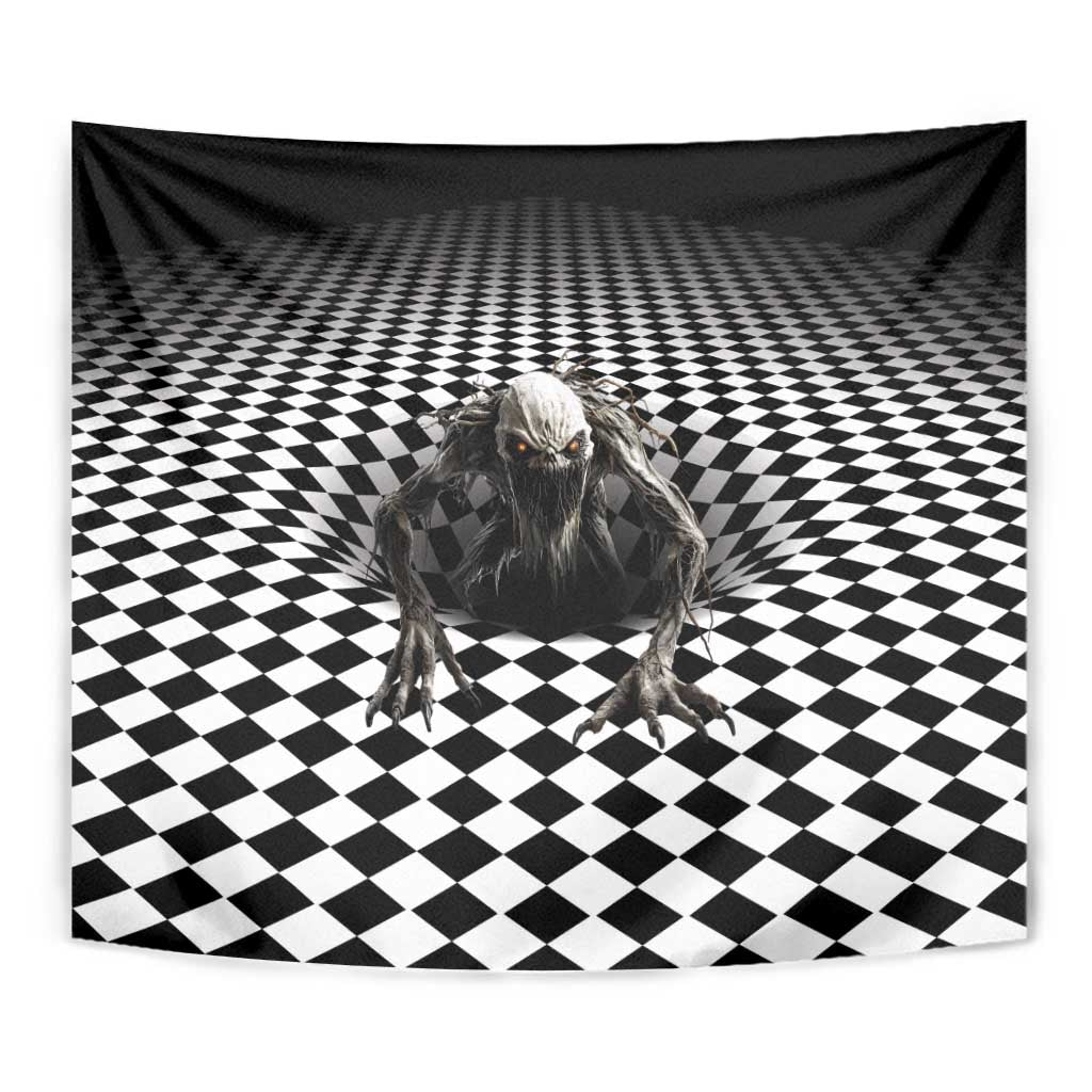 3D Illusion Halloween Tapestry Horror Monster - Wonder Print Shop