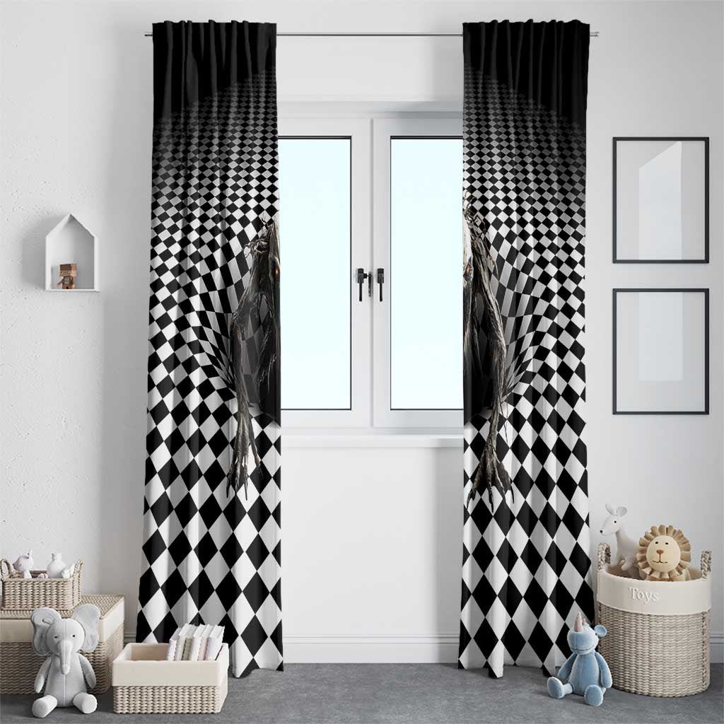 3D Illusion Halloween Window Curtain Horror Monster - Wonder Print Shop