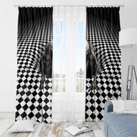 3D Illusion Halloween Window Curtain Horror Monster - Wonder Print Shop