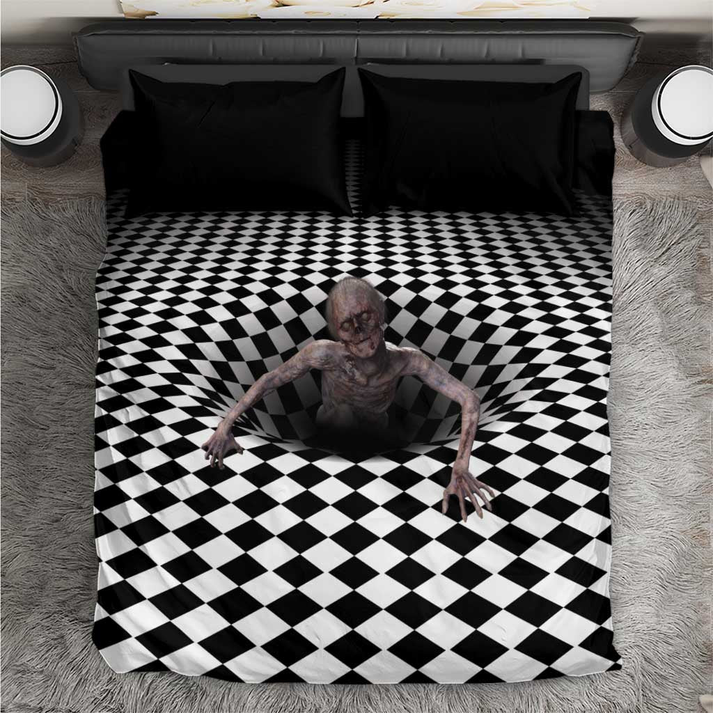 3D Illusion Horror Halloween Bedding Set Horrible Scary Zombie - Wonder Print Shop