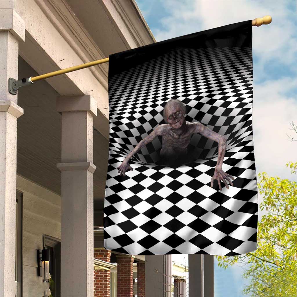 3D Illusion Horror Halloween Garden Flag Horrible Scary Zombie - Wonder Print Shop