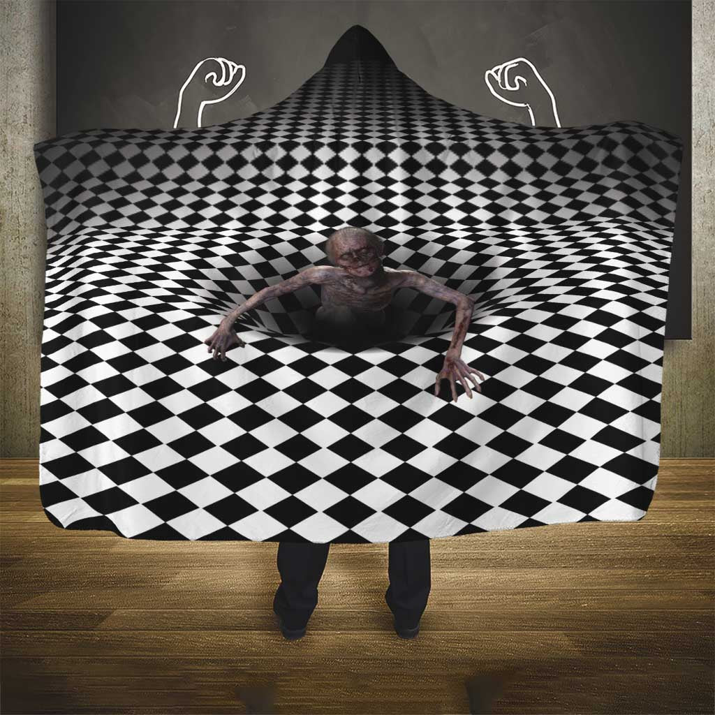 3D Illusion Horror Halloween Hooded Blanket Horrible Scary Zombie - Wonder Print Shop