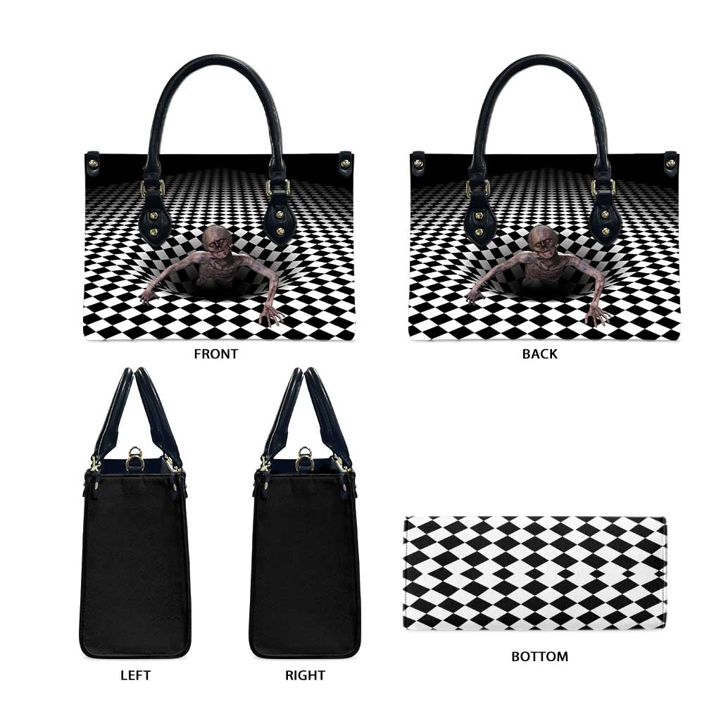 3D Illusion Horror Halloween Leather Bag Horrible Scary Zombie - Wonder Print Shop
