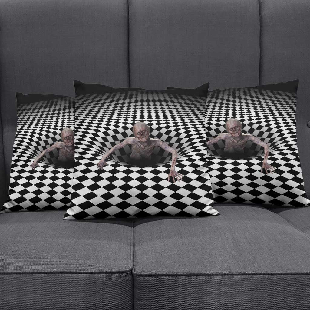 3D Illusion Horror Halloween Pillow Cover Horrible Scary Zombie - Wonder Print Shop