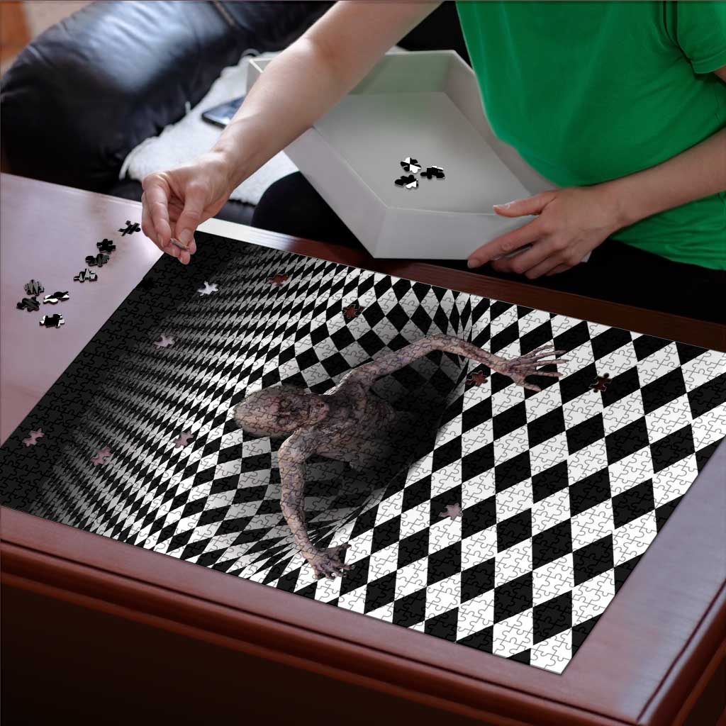 3D Illusion Horror Halloween Puzzle Horrible Scary Zombie - Wonder Print Shop