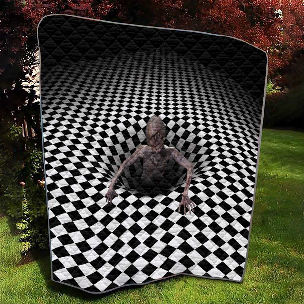 3D Illusion Horror Halloween Quilt Horrible Scary Zombie - Wonder Print Shop