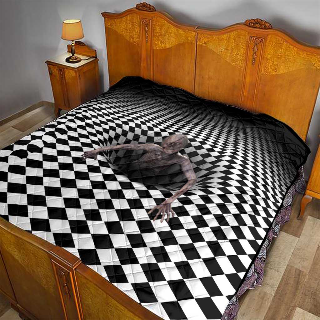 3D Illusion Horror Halloween Quilt Horrible Scary Zombie - Wonder Print Shop