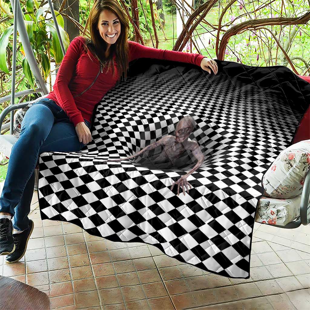 3D Illusion Horror Halloween Quilt Horrible Scary Zombie - Wonder Print Shop