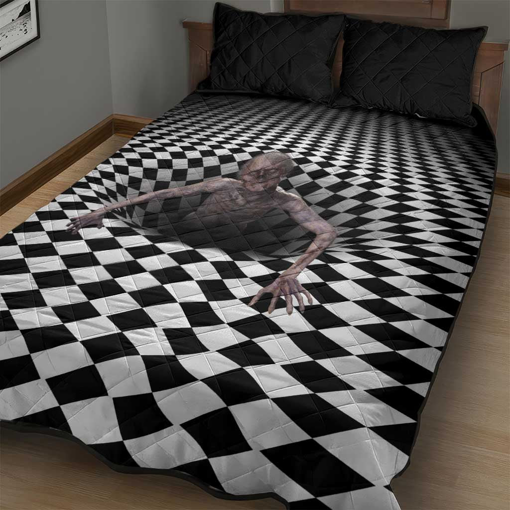 3D Illusion Horror Halloween Quilt Bed Set Horrible Scary Zombie - Wonder Print Shop