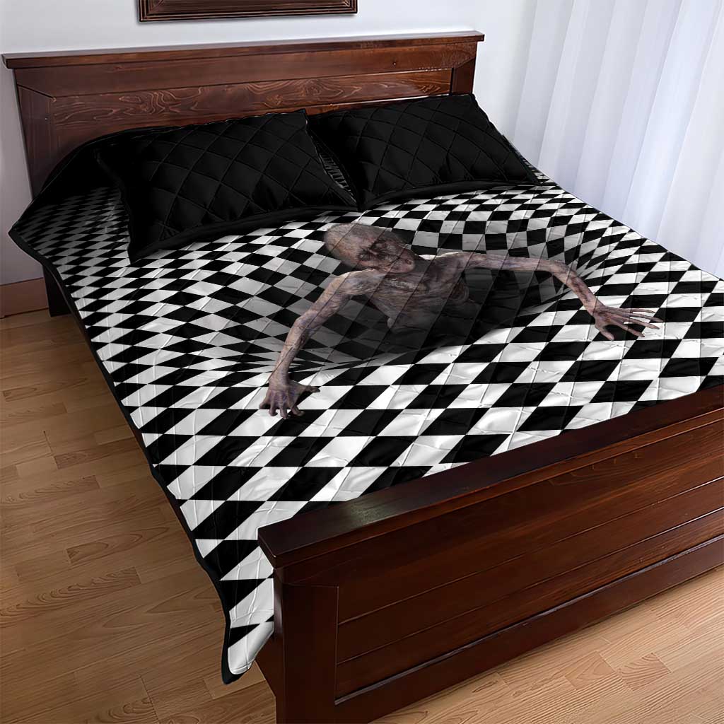 3D Illusion Horror Halloween Quilt Bed Set Horrible Scary Zombie - Wonder Print Shop