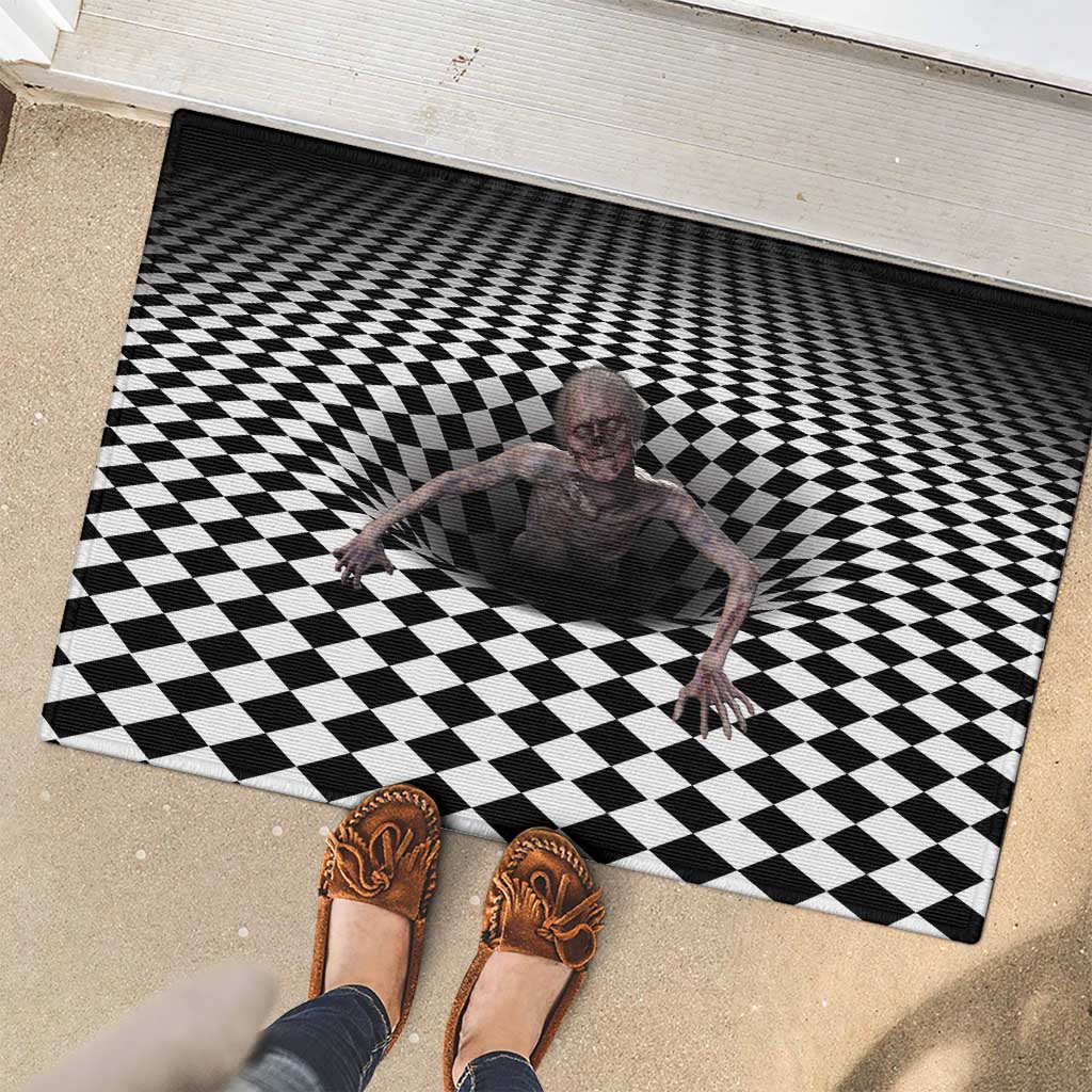 3D Illusion Horror Halloween Rubber Doormat Horrible Scary Zombie - Wonder Print Shop