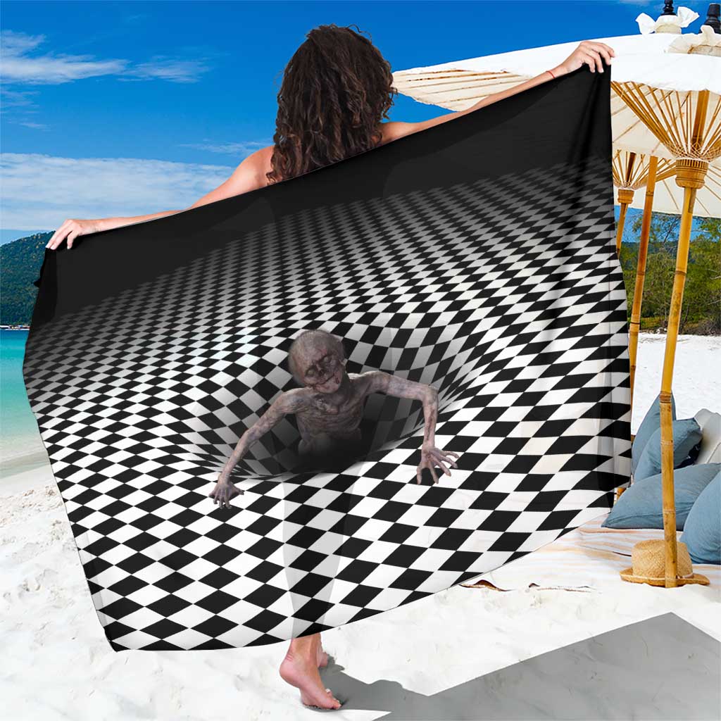 3D Illusion Horror Halloween Sarong Horrible Scary Zombie - Wonder Print Shop