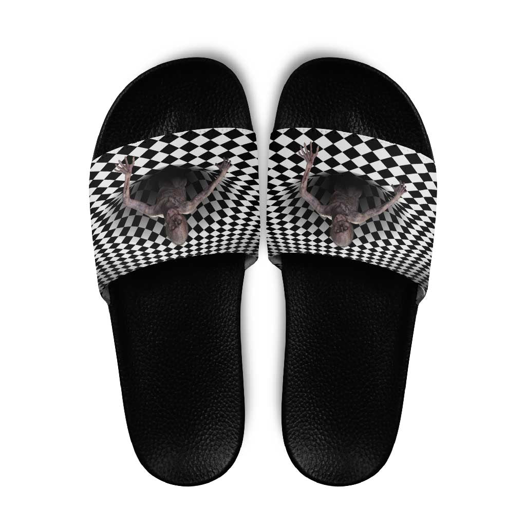 3D Illusion Horror Halloween Slide Sandals Horrible Scary Zombie - Wonder Print Shop