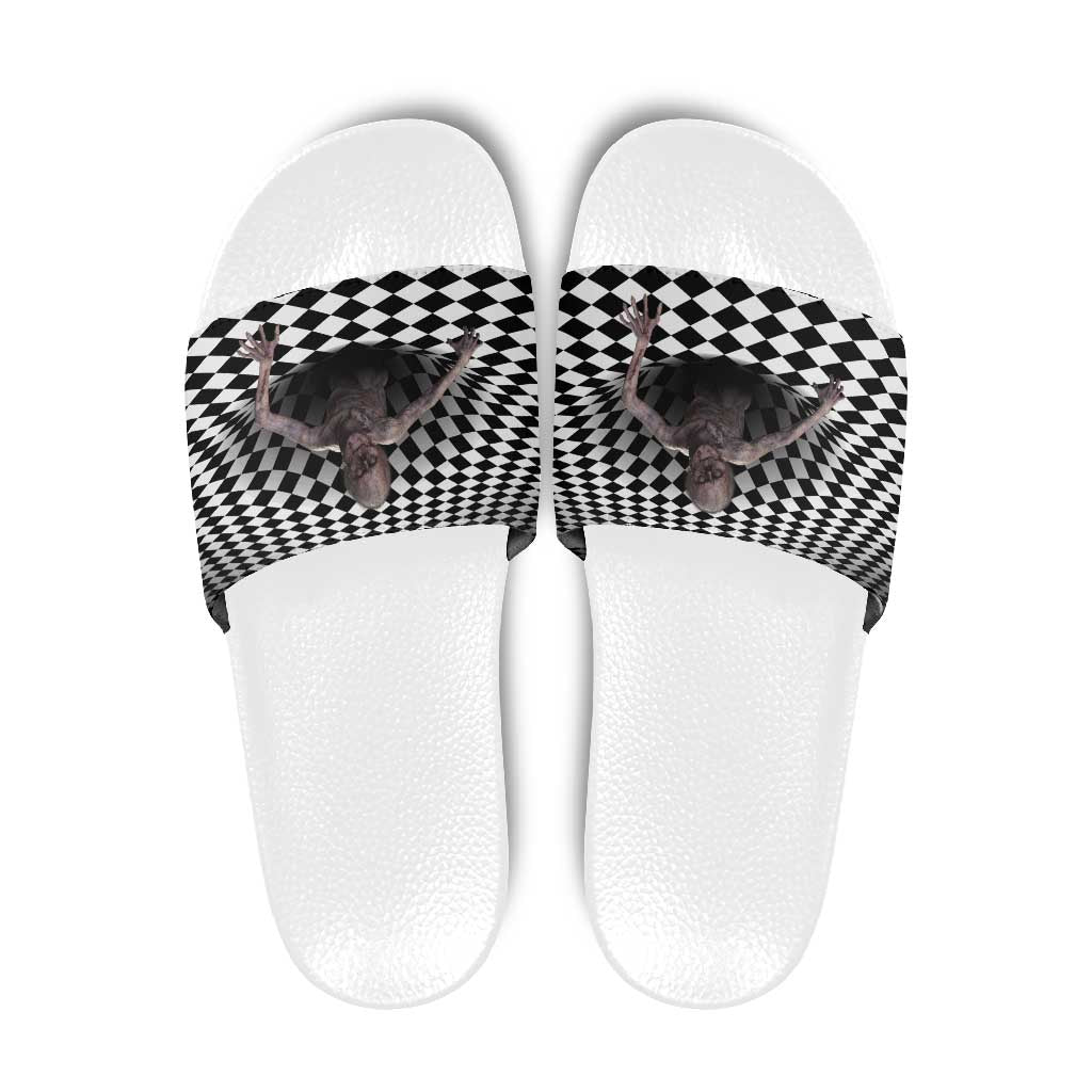 3D Illusion Horror Halloween Slide Sandals Horrible Scary Zombie - Wonder Print Shop