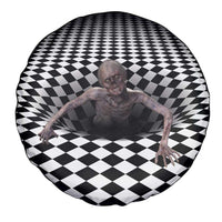 3D Illusion Horror Halloween Spare Tire Cover Horrible Scary Zombie - Wonder Print Shop