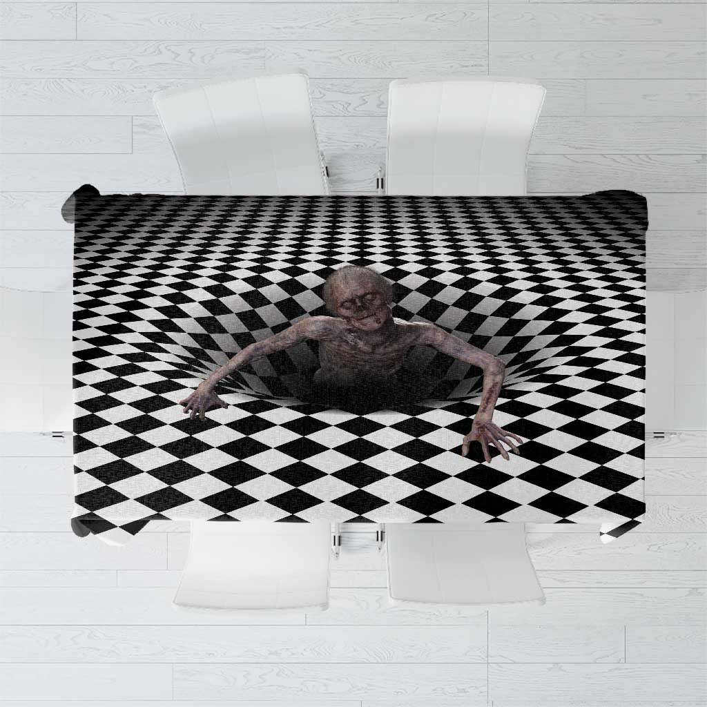 3D Illusion Horror Halloween Tablecloth Horrible Scary Zombie - Wonder Print Shop