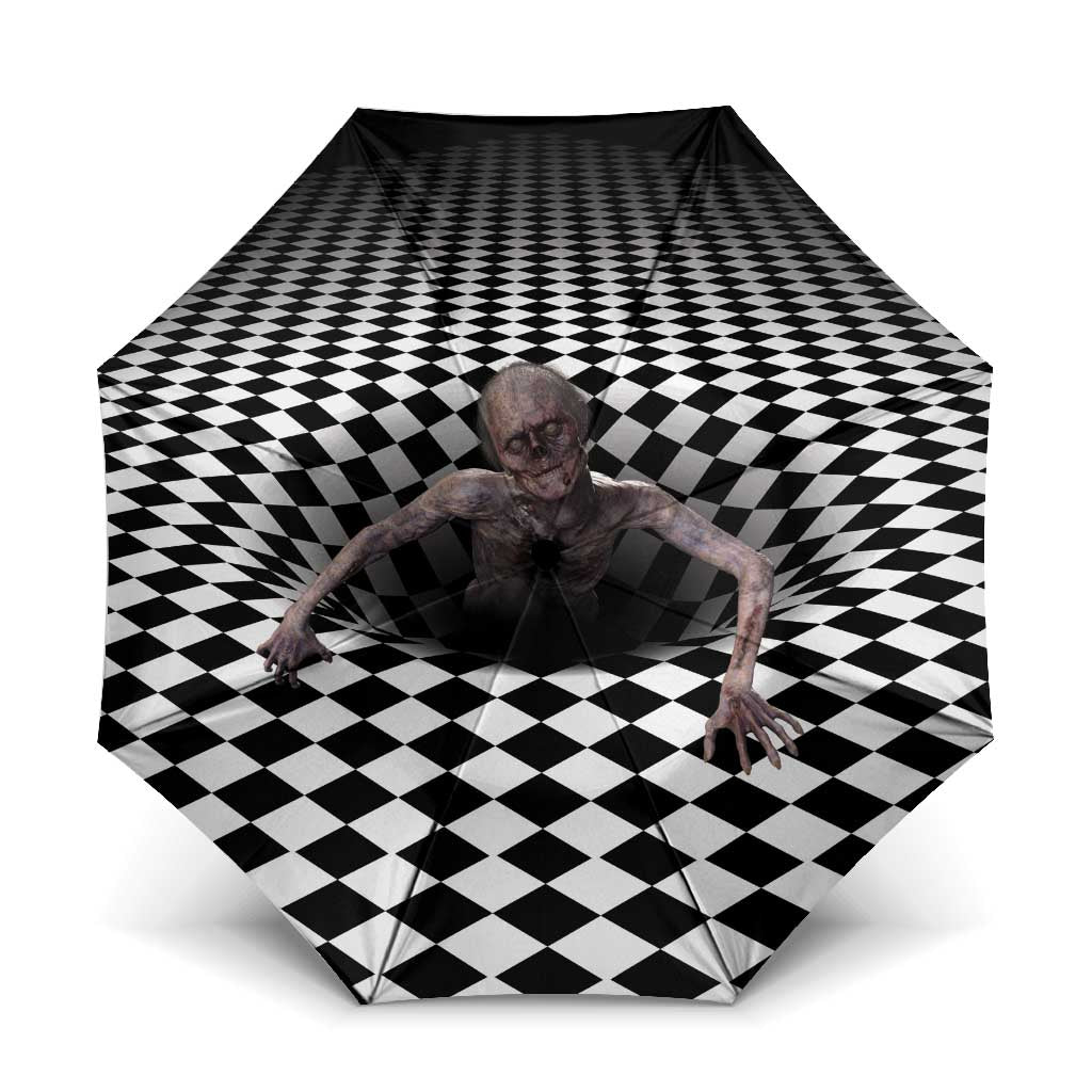 3D Illusion Horror Halloween Umbrella Horrible Scary Zombie - Wonder Print Shop