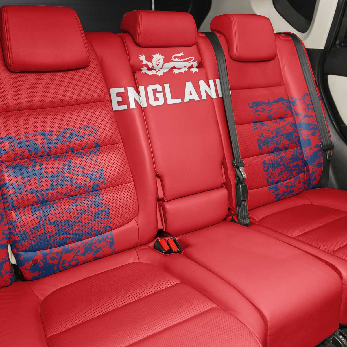 England Cricket Back Car Seat Cover Go Three Lions Simple Style LT05 - Wonder Print Shop
