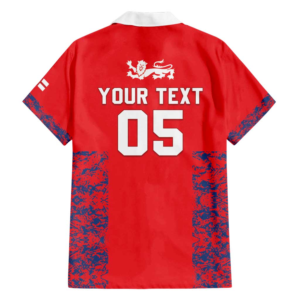 Custom England Cricket Family Matching Off Shoulder Maxi Dress and Hawaiian Shirt Go Three Lions Simple Style LT05 - Wonder Print Shop