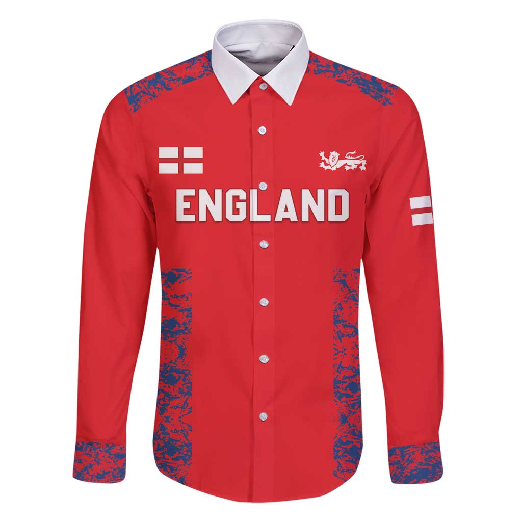 Custom England Cricket Family Matching Off Shoulder Maxi Dress and Hawaiian Shirt Go Three Lions Simple Style LT05 - Wonder Print Shop