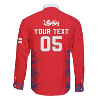 Custom England Cricket Family Matching Puletasi and Hawaiian Shirt Go Three Lions Simple Style LT05 - Wonder Print Shop