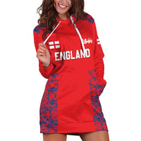 Custom England Cricket Hoodie Dress Go Three Lions Simple Style LT05 - Wonder Print Shop